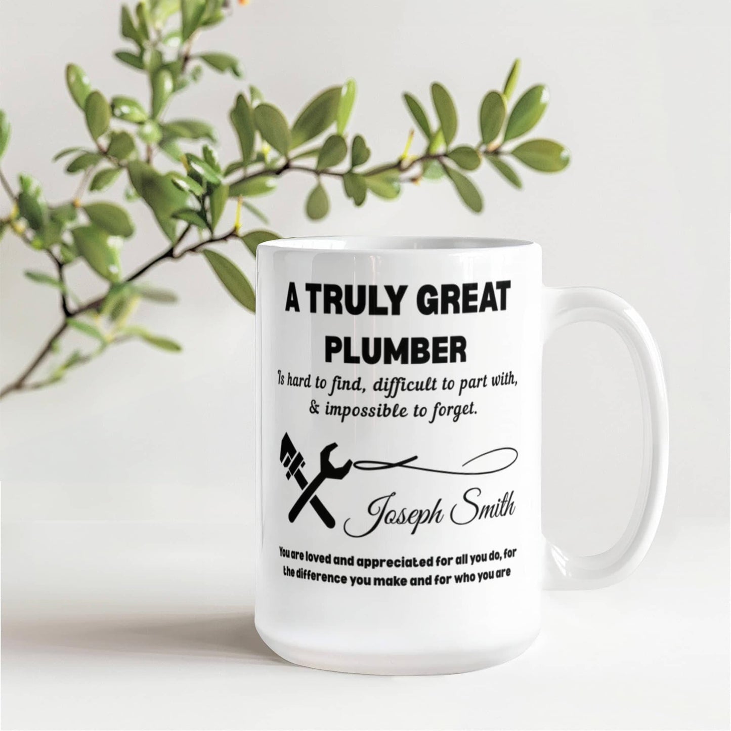Personalized Plumber Mug – Plumbing Gifts – view 10