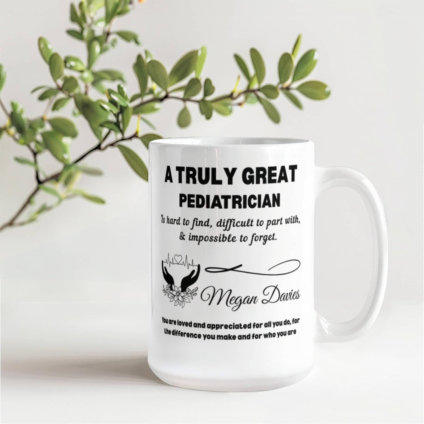 Pediatrician Personalized Mug – Baby Doctor Gift – view 10