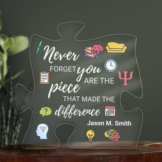 Psychologist Gift Personalized Acrylic Puzzle – Thank You Gift – view 2