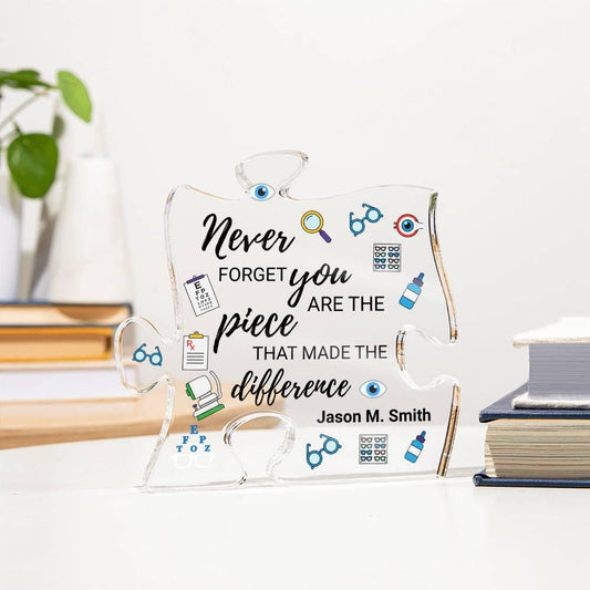 Optician Gift Personalized Acrylic Puzzle – Optometrist Gift – view 2