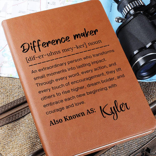 Difference Maker Personalized Journal – Employee Gifts – view 2