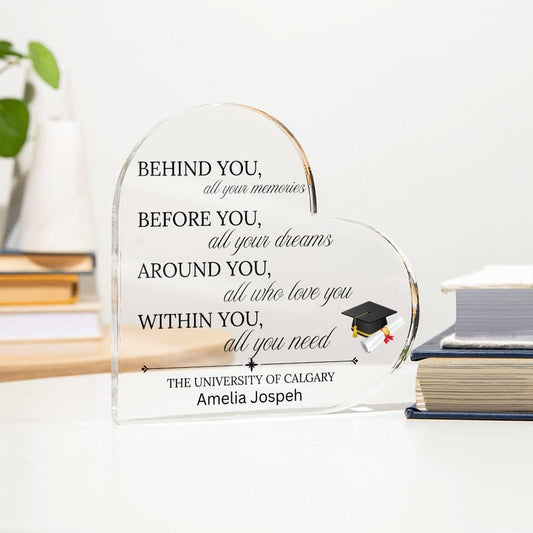 Personalized Graduation Gift Acrylic Plaque – Bulk Grad Gifts – view 2