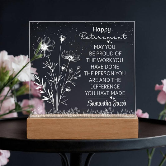 Personalized Women’s Retirement Gift – Happy Retirement Gift for Her – view 2