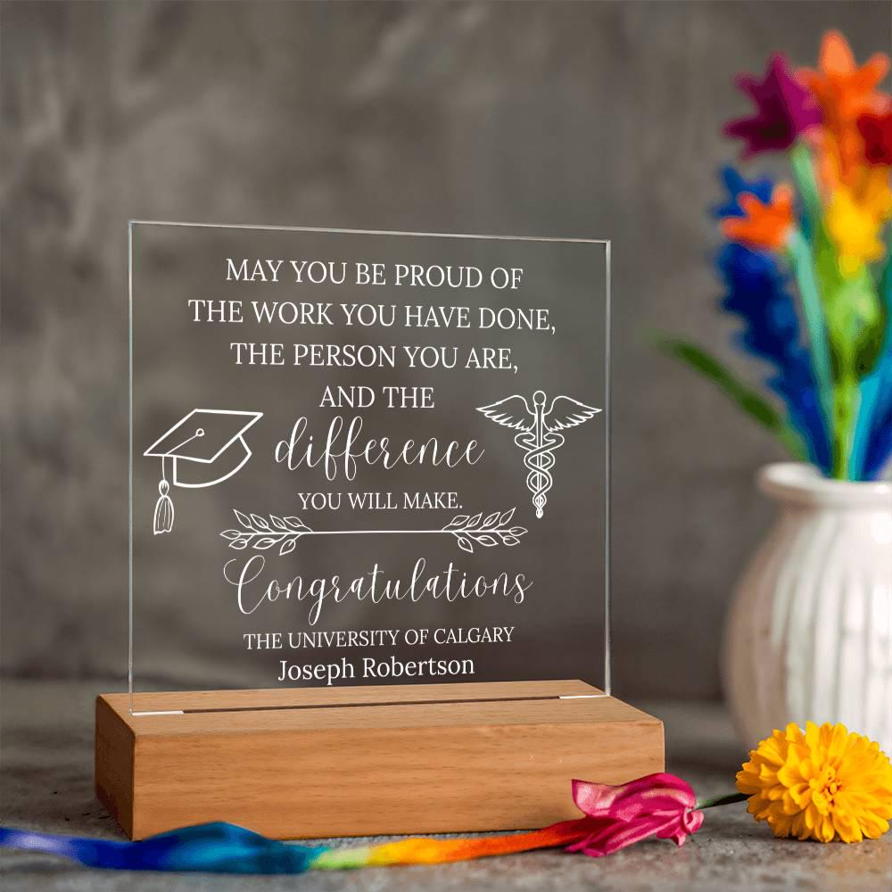 Personalized Nursing Graduation Gift Acrylic Plaque – New Nurse Gifts – view 10