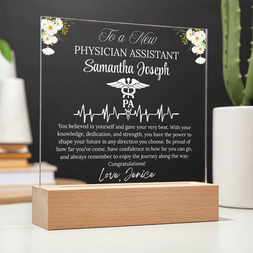 Physician Assistant Graduation Gift Gift Personalized Acrylic Plaque – view 10