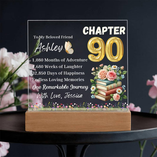 Personalized 90th Birthday Gift for Women – Unique Keepsake for 90th – view 2