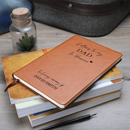 Dad in Heaven memorial keepsake Journal – Loss of dad gift – view 3