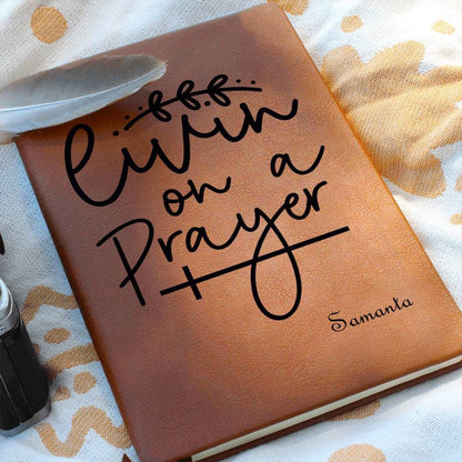 Living on a Prayer Journal for Christian Women Religious Faith Gifts – view 8