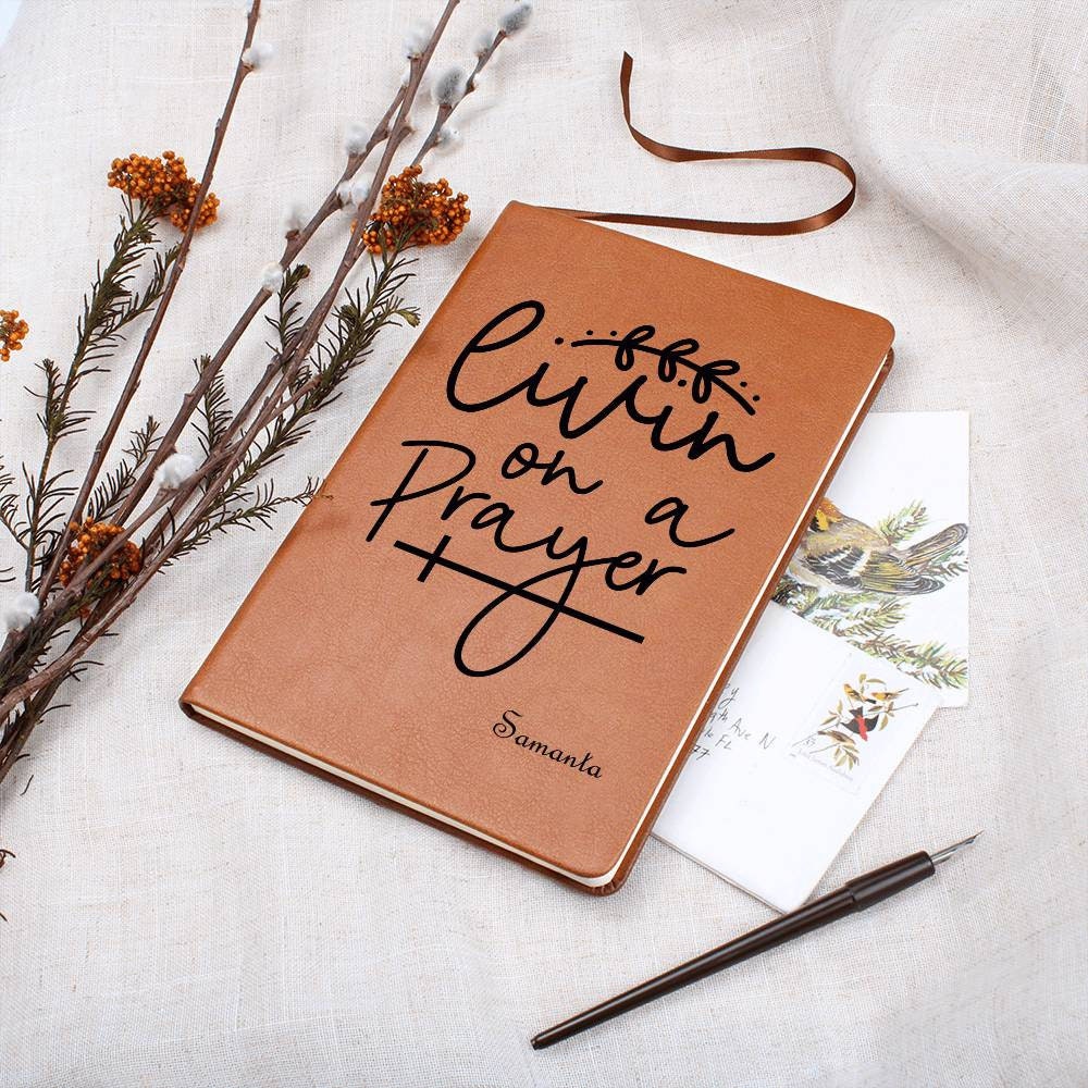 Living on a Prayer Journal for Christian Women Religious Faith Gifts – view 6