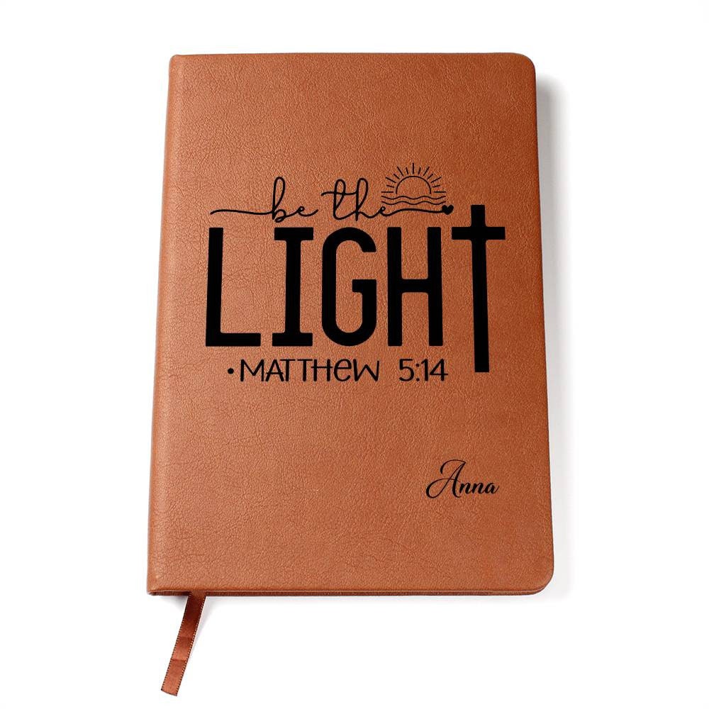 Be the Light Prayer Journal, Personalized Prayer Journal for Women, Faith Gifts, Prayer Notebook, Journal For Women, Christian Gifts, Bible