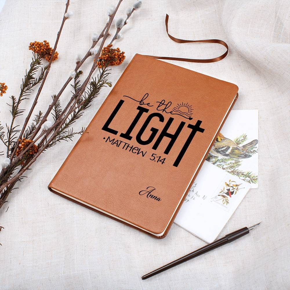 Be the Light Prayer Journal, Personalized Prayer Journal for Women, Faith Gifts, Prayer Notebook, Journal For Women, Christian Gifts, Bible