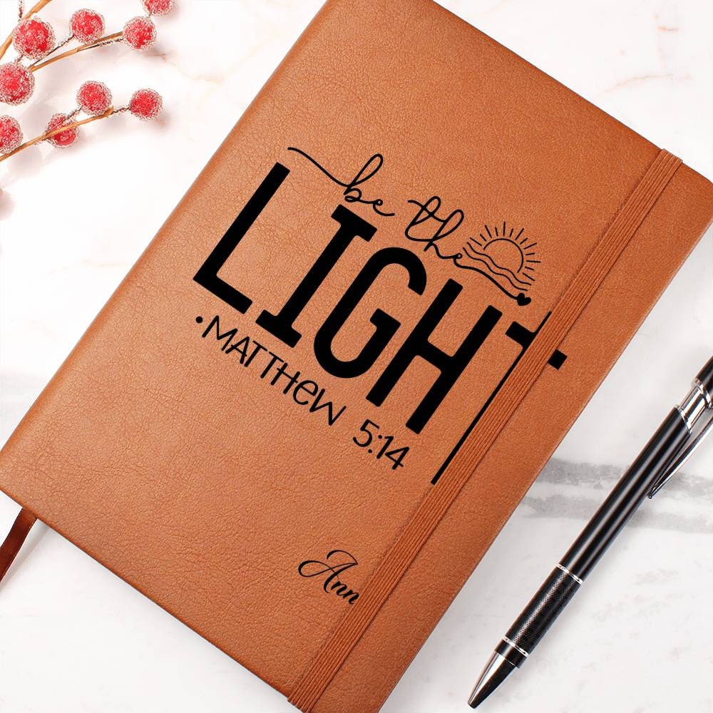 Be the Light Prayer Journal, Personalized Prayer Journal for Women, Faith Gifts, Prayer Notebook, Journal For Women, Christian Gifts, Bible