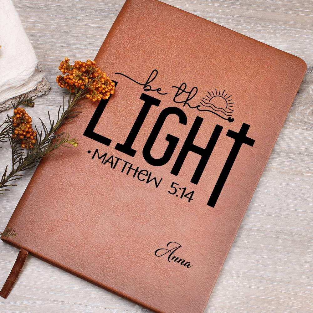 Be the Light Prayer Journal, Personalized Prayer Journal for Women, Faith Gifts, Prayer Notebook, Journal For Women, Christian Gifts, Bible