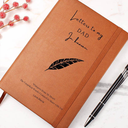 Letters to my Dad in heaven Loss of Father Grief Journal Dad Memorial – view 3