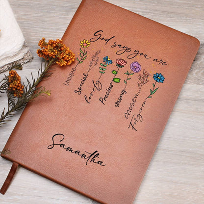 Positive Affirmations Journal – Personalized Christian Gift Journal – view 2