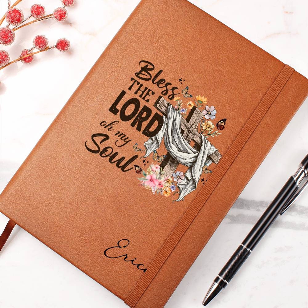 Bible Prayer Journal for women Devotional journal Christian Gift Religious Journal Faith Gifts, Bless the Lord of my Soul Journal