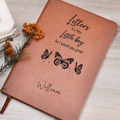 Letters To My Little boy Personalized Leather Journal