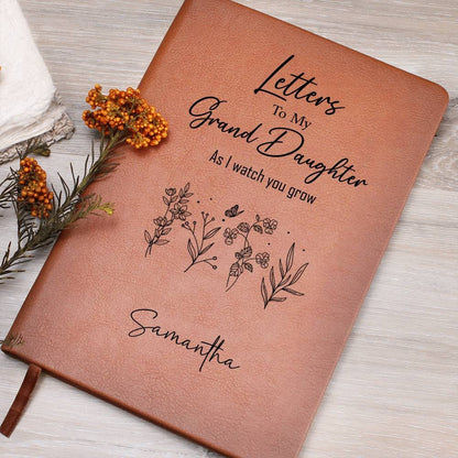 Letters To My Granddaughter Journal- Personalized Message Journal