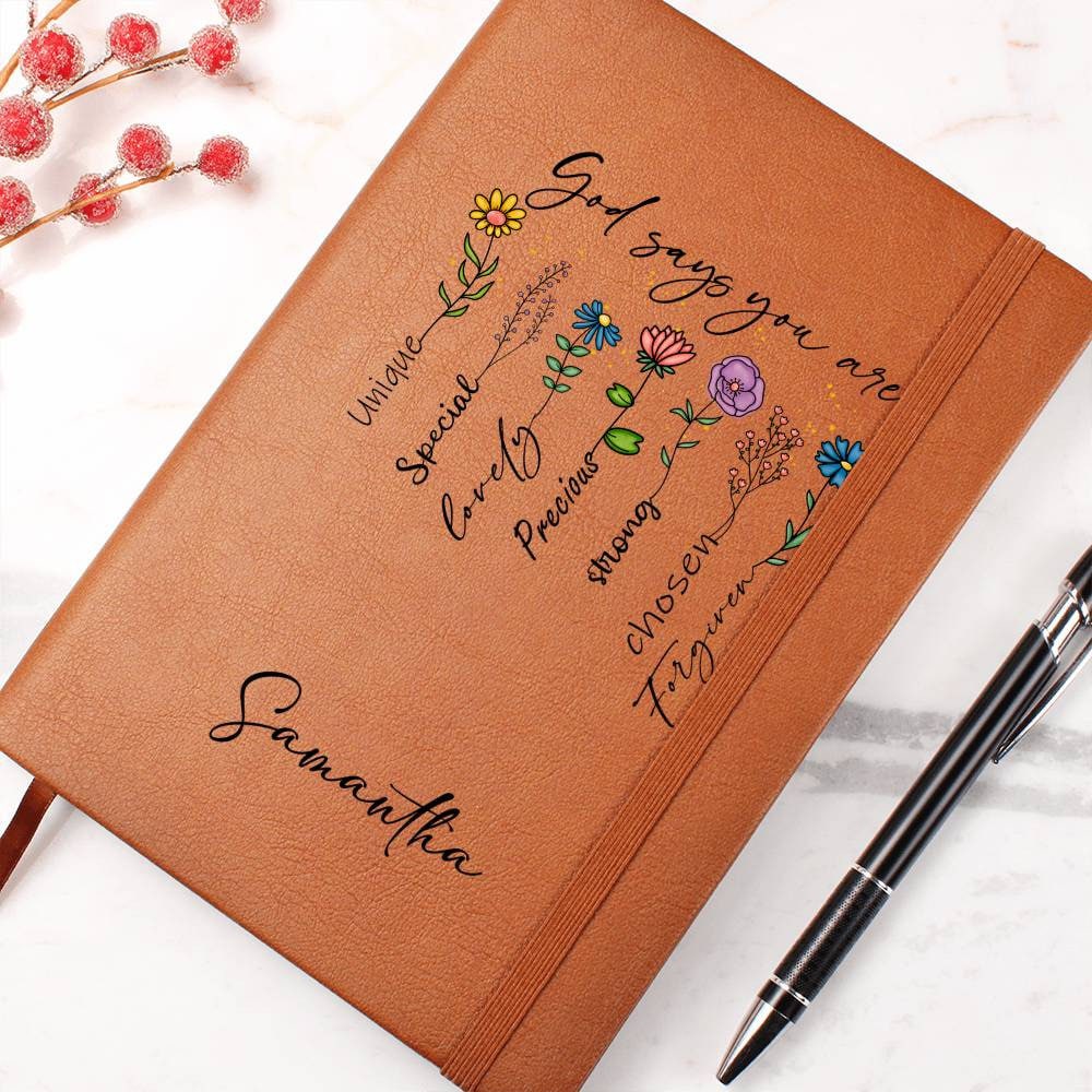 Positive Affirmations Journal – Personalized Christian Gift Journal – view 6