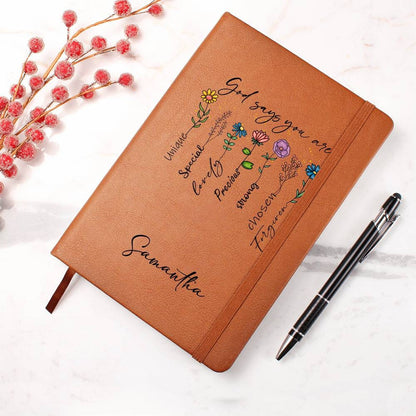 Positive Affirmations Journal – Personalized Christian Gift Journal – view 4