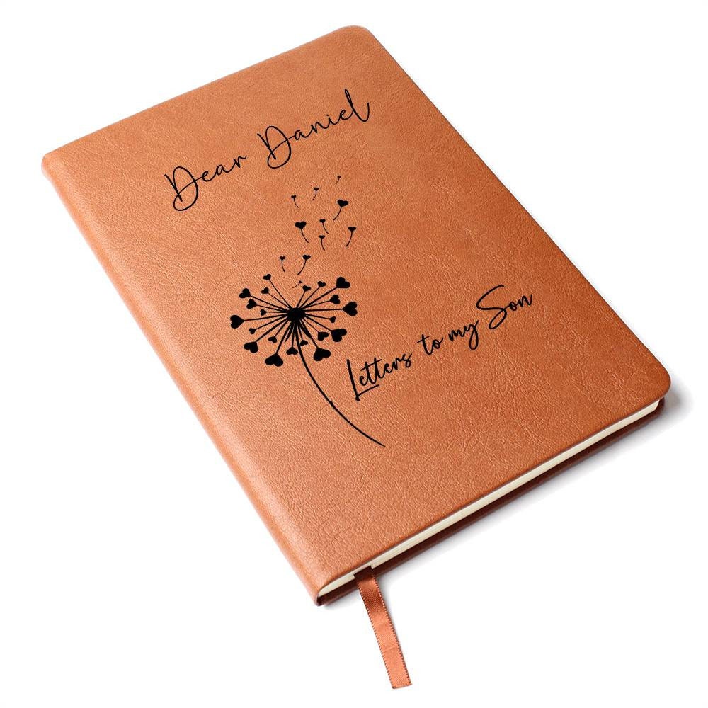 Letters to My Son Personalized Leather Journal – Keepsake Gift for Son – view 8