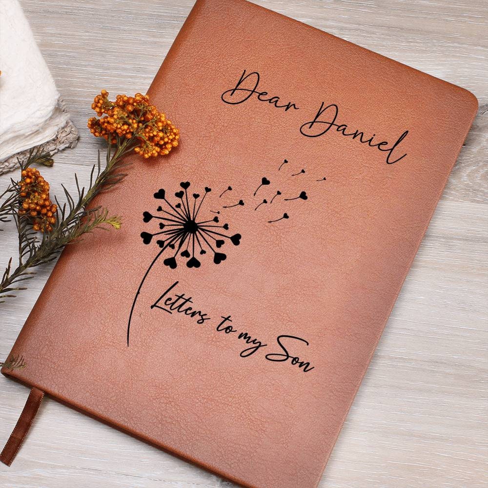 Letters to My Son Personalized Leather Journal – Keepsake Gift for Son