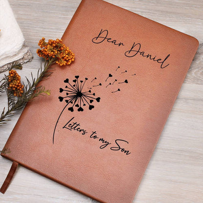 Letters to My Son Personalized Leather Journal – Keepsake Gift for Son