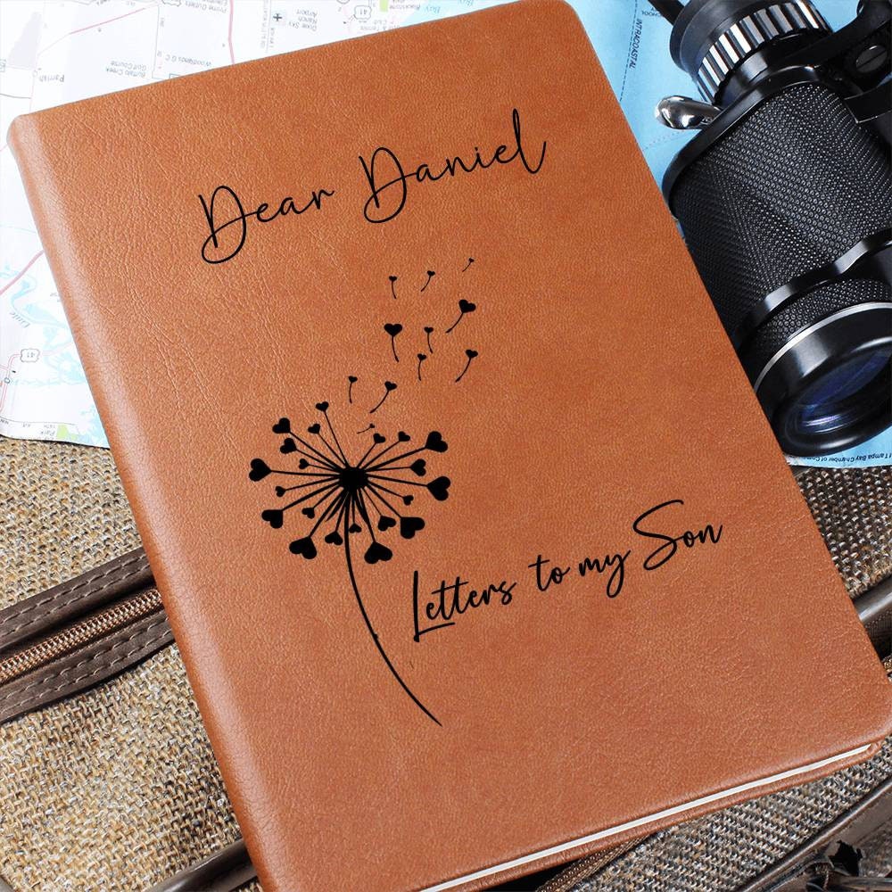 Letters to My Son Personalized Leather Journal – Keepsake Gift for Son – view 2