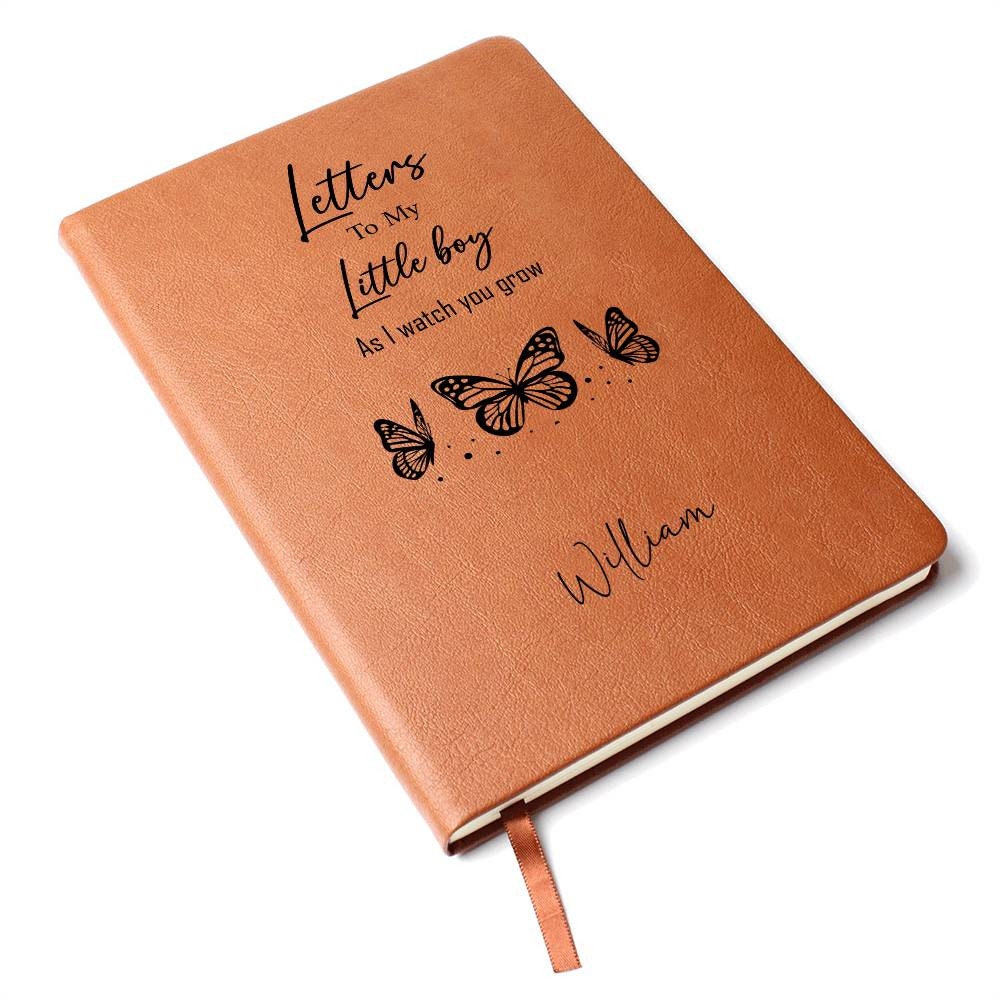 Letters To My Little boy Personalized Leather Journal – view 7