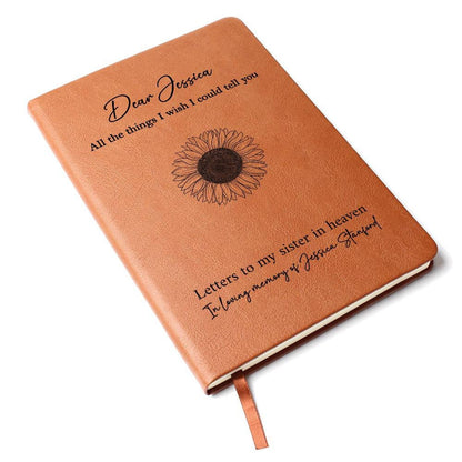 Letters to My Sister Memorial Journal – Sister Sympathy Gift – view 10