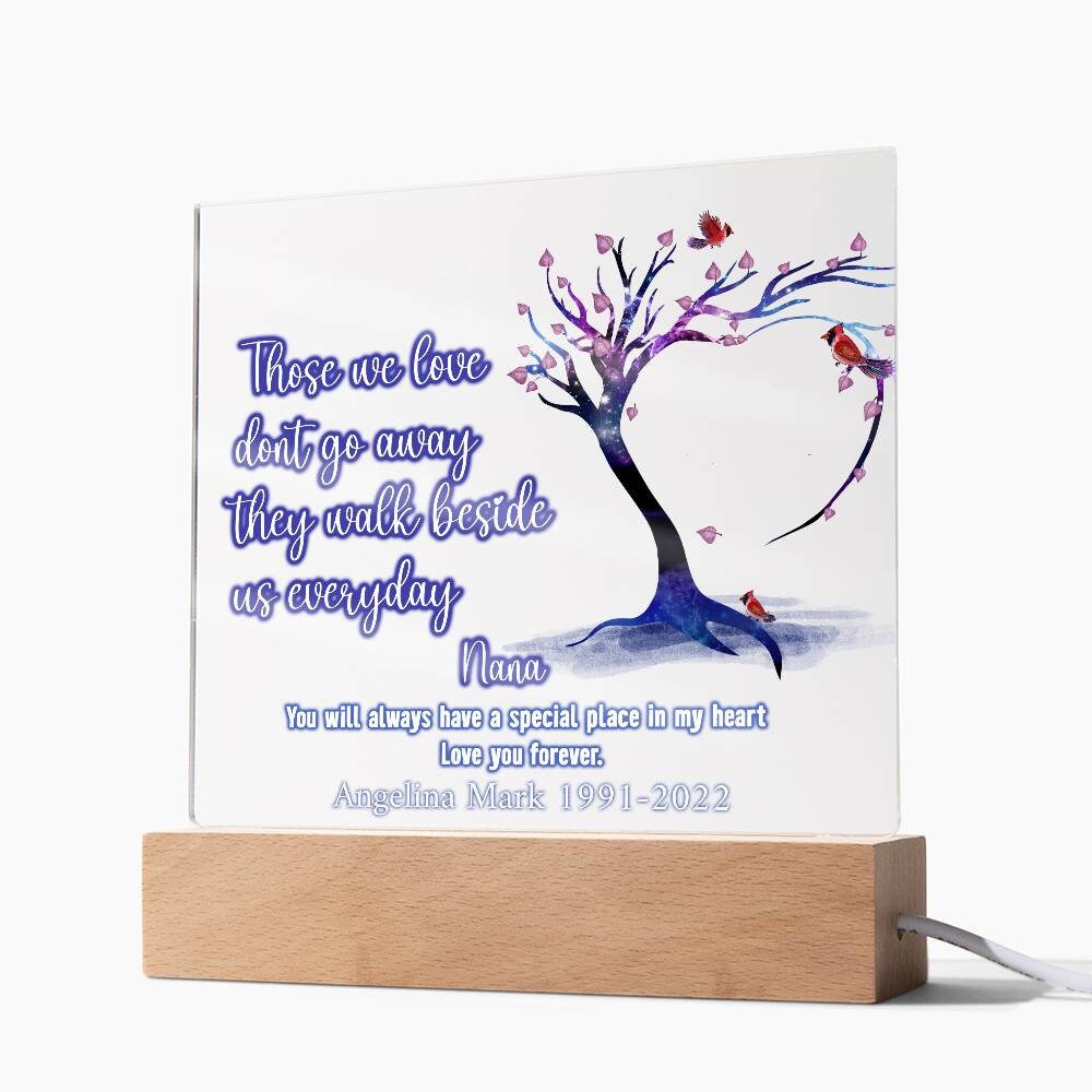 Loss of Nana Memorial Plaque – Grandma Bereavement Gift – view 6