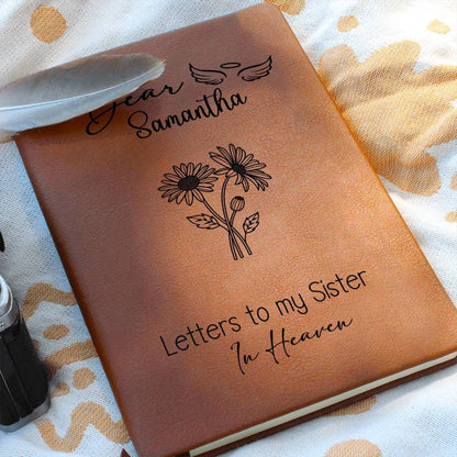 Sister Memorial Journal Letters to My Sister in Heaven – Sympathy gift – view 5