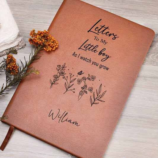 Letters to my Son Personalized Leather Journal, Keepsake Gift for Son Legacy Letters to Son, Father Son Gift, Mother Son Gift for Boys