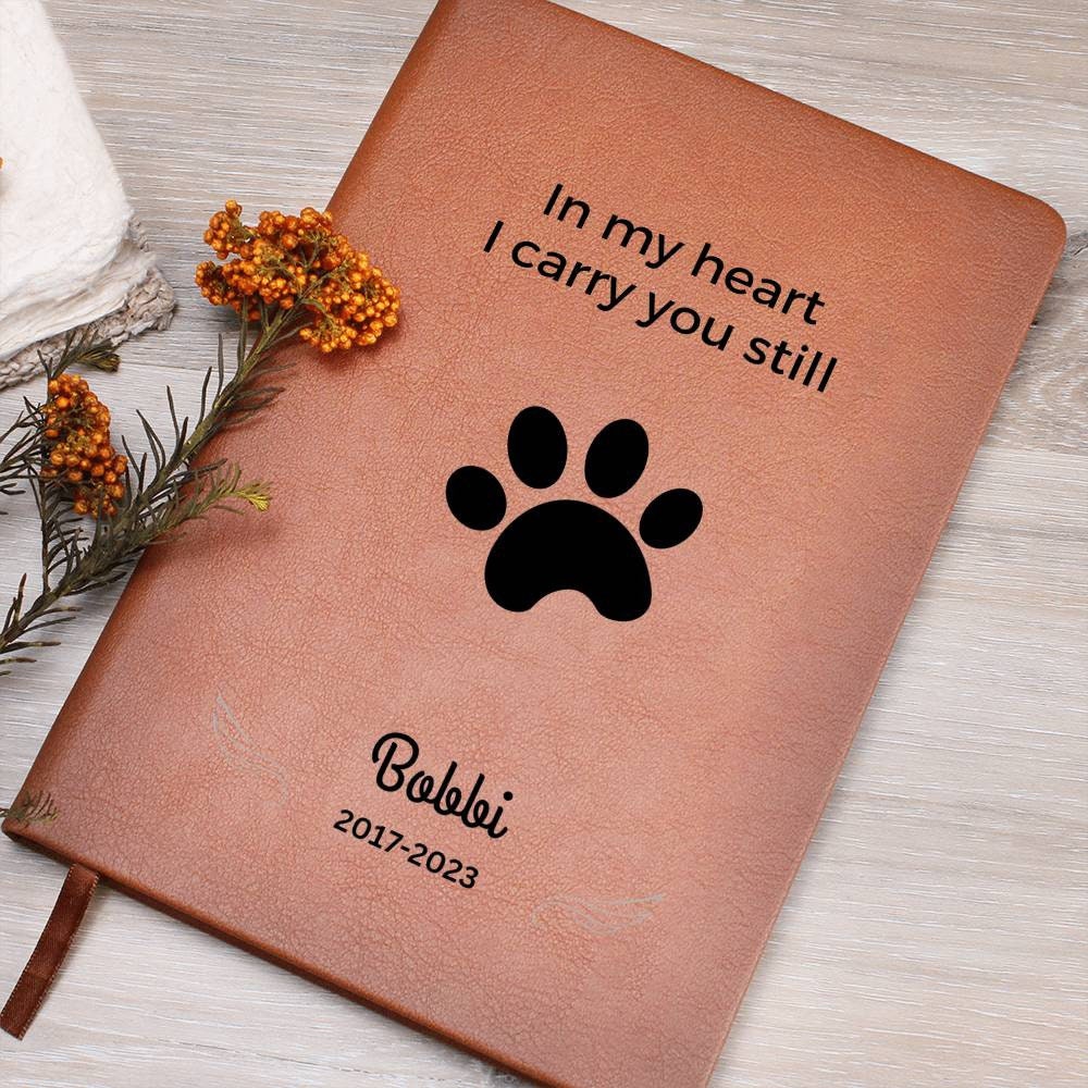 Dog Memorial Journal In loving memory of Dog remembrance gift, loss of dog gift, dog in heaven memorial journal, pet remembrance gift ideas