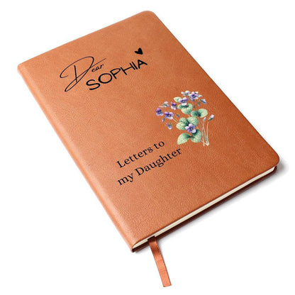 Letters to my Daughter Vegan Leather Journal – Daughter gift – view 8