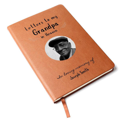 Grandpa In heaven memorial vegan leather customizable keepsake – view 8