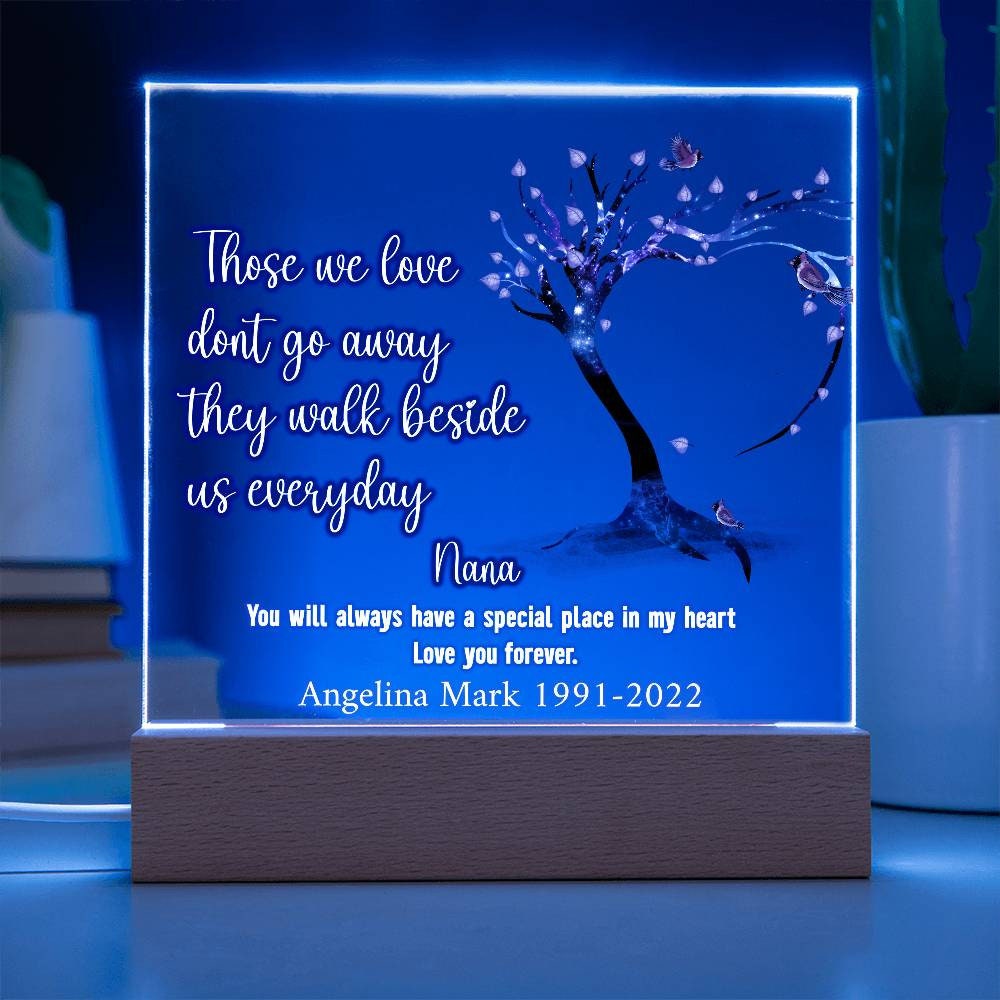 Loss of Nana Memorial Plaque – Grandma Bereavement Gift – view 5