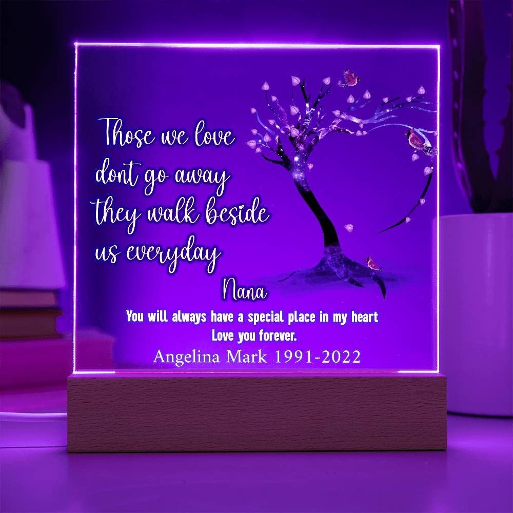 Loss of Nana Memorial Plaque – Grandma Bereavement Gift – view 4