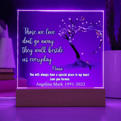 Loss of Nana Memorial Plaque – Grandma Bereavement Gift – view 4