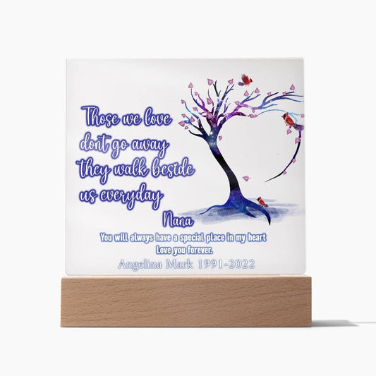 Loss of Nana Memorial Plaque – Grandma Bereavement Gift – view 2