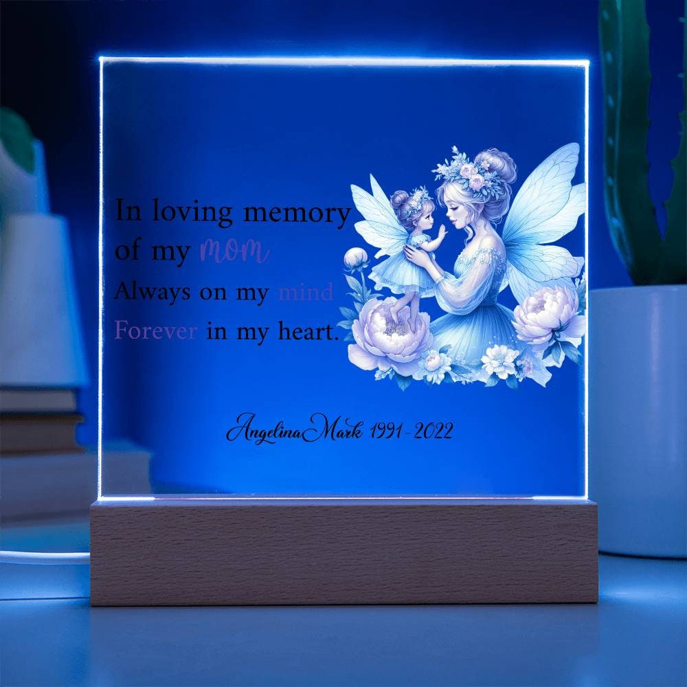 Loss of Mom Gifts Memorial Gift Acrylic Plaque – view 5