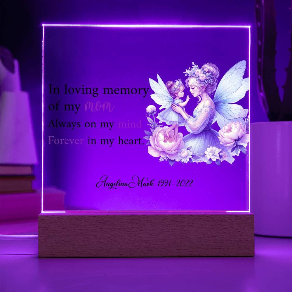 Loss of Mom Gifts Memorial Gift Acrylic Plaque – view 4