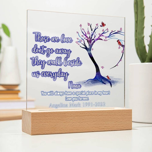 Loss of Nana Memorial Plaque, In loving memory of my Grandma Personalized Sympathy Gift, Grandma Bereavement Gift | Loss of Grandma Gifts