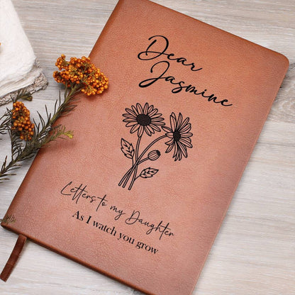 Letters to My Daughter As I watch you grow personalized journal