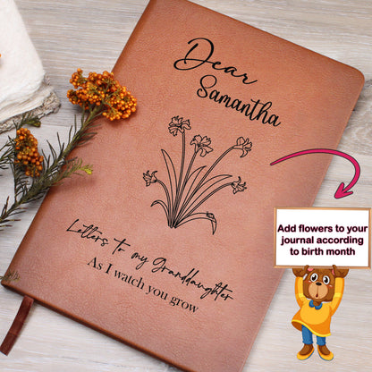 Birth Flower Letters To My Granddaughter As I watch you grow Grandma