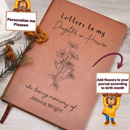 Memorial Journal Daughter in Heaven – Remembrance Gift