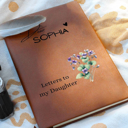 Letters to my Daughter Vegan Leather Journal – Daughter gift – view 7