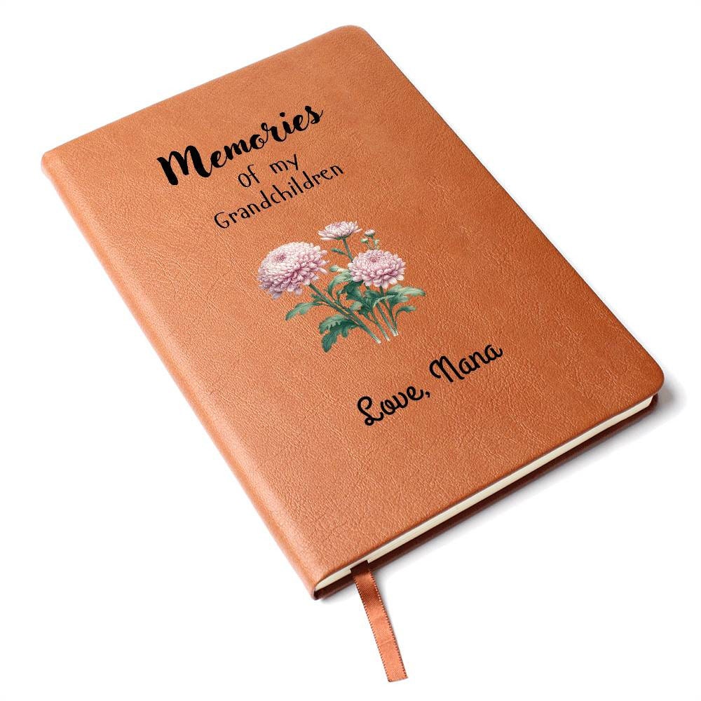 Memories of My Grandchildren: Customizable Vegan Leather Journal – view 8