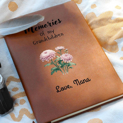 Memories of My Grandchildren: Customizable Vegan Leather Journal – view 6
