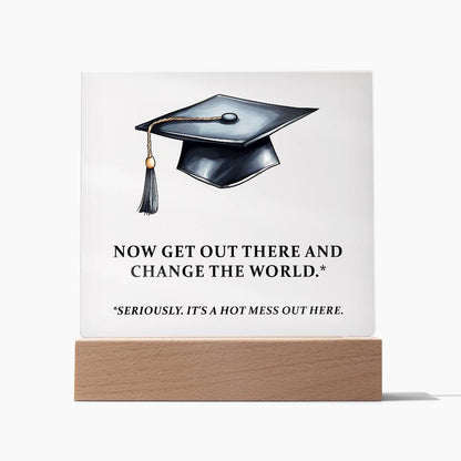 Funny Graduation Plaque – Class of 2024 High School Grad Gift – view 8
